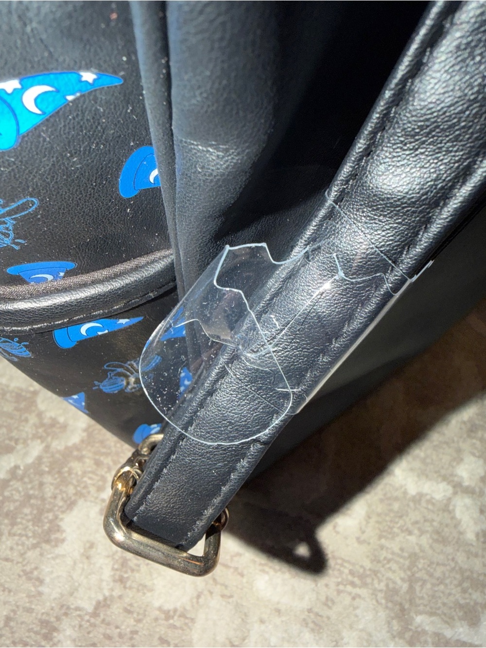 Disney Fantasia backpack and purse features an embroidered Sorcerer Mickey Mouse - Picture 8 of 12